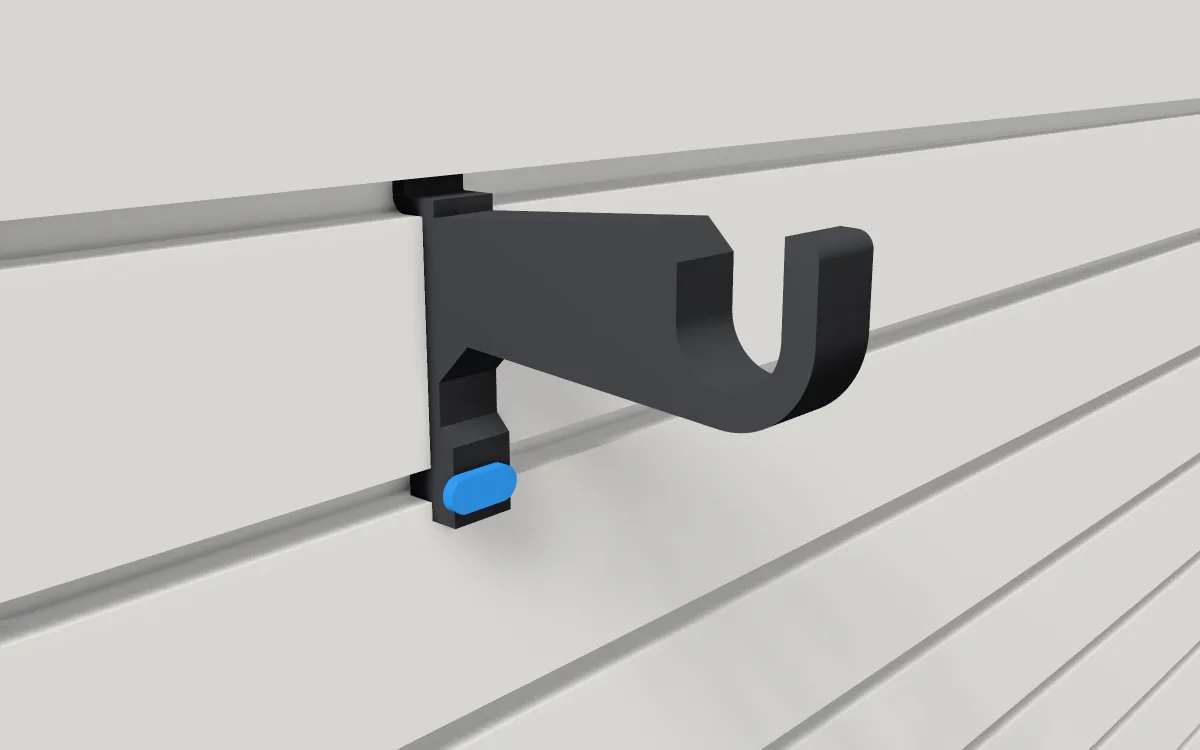 Paper-towel holder · Kitchen roll on a 1 in dowel on a slatwall, 3D render